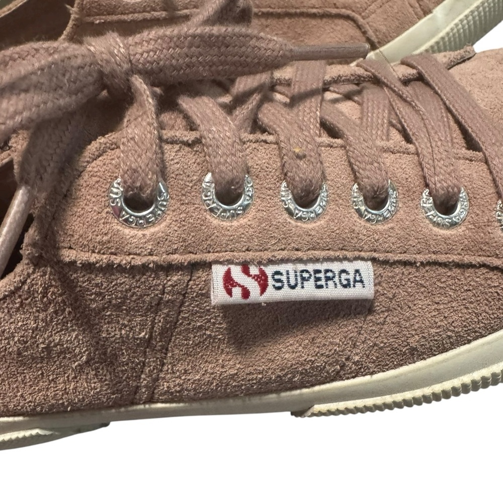 Superga 2750 Suede Sneakers Dusty Rose Pink Woman’s‎ Sneakers Sz 7.5 Low Top - Picture 7 of 14